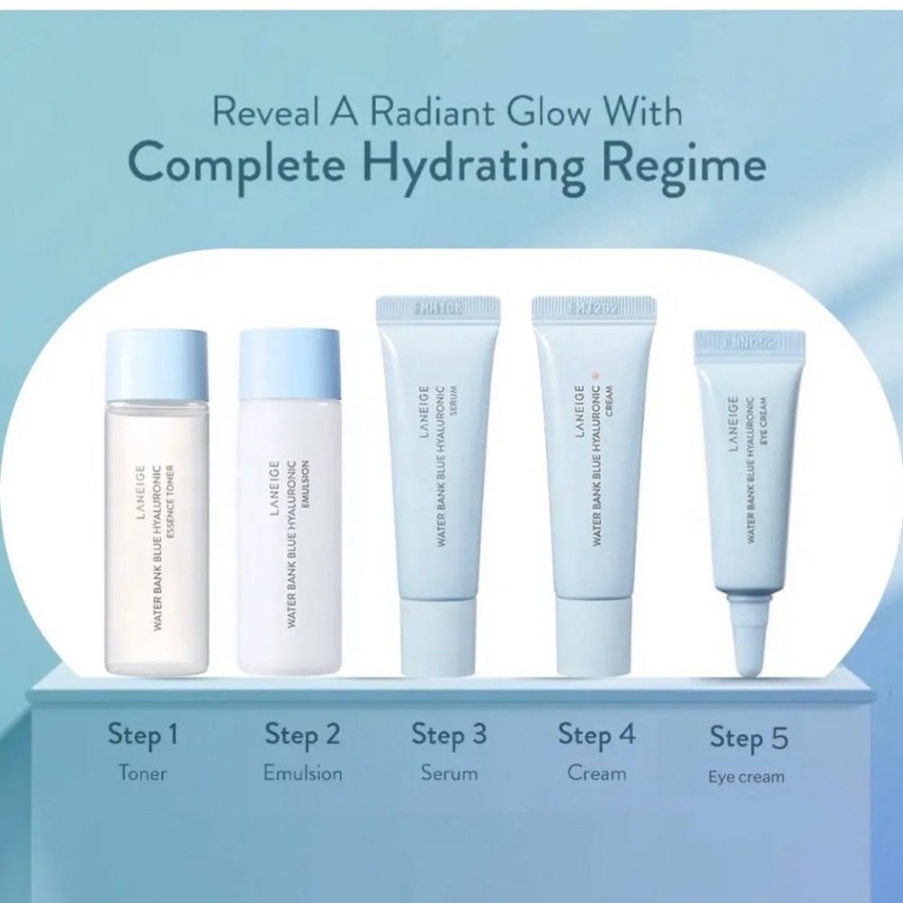 LANEIGE Water Bank Blue Hyaluronic 5 Step Essential Kit - Picture 5 of 6